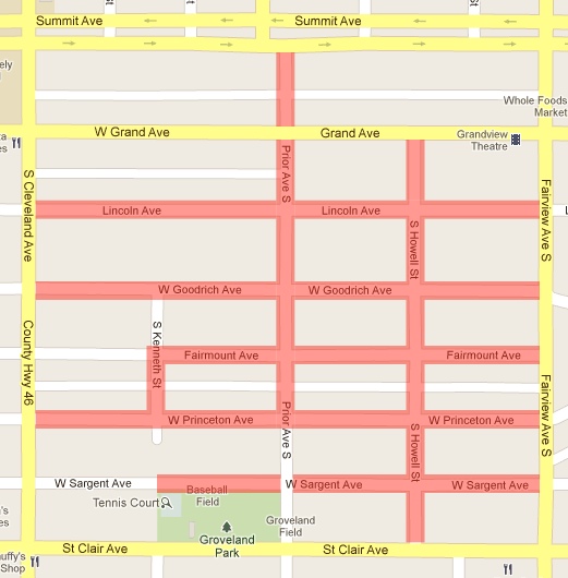 Map of Prior/Goodrich RSVP