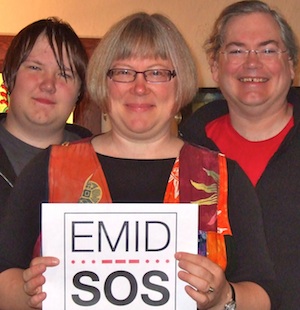 Nate, Mary, and Eric support EMID-SOS