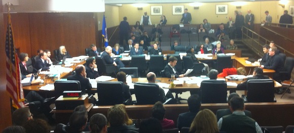 Sam Larson and Nate Celeste testifying to the House Education Finance Committee, 2013-03-12